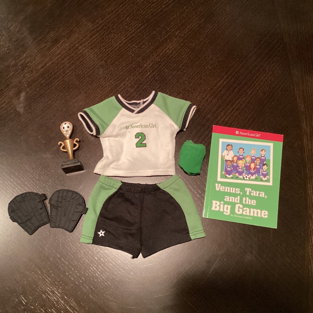 American Girl Soccer set & book